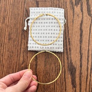 Roberto Coin 18K Yellow Gold XL Flat Hoop Earrings